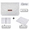 Wool Felt Laptop Bags Sleeve Cover 11" 13 15.6 Inch For Macbook Air Pro Case For Notebook With Mousepad Or Power Mini-Pack Gift