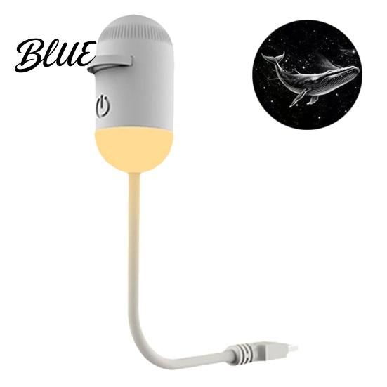 Soft Night Light with Stars Portable Starry Sky Projector Adjustable Brightness & 360-degree Rotation Bedroom Ambient USB Rechargeable Star