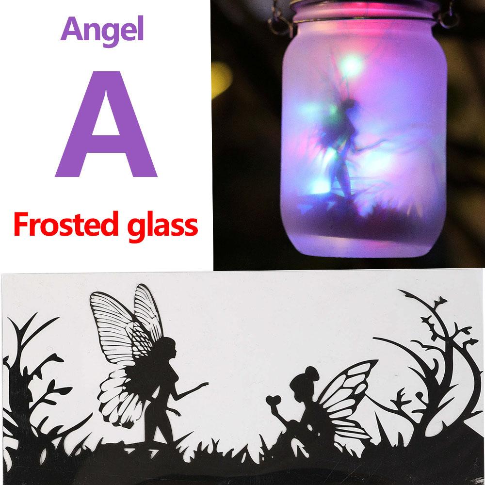 Solar Lantern Fairy Lights Garden Ornament Outdoor Hanging Frosted Tree Table Yard Patio Lawn Portable Glass Mason Jar Lamp