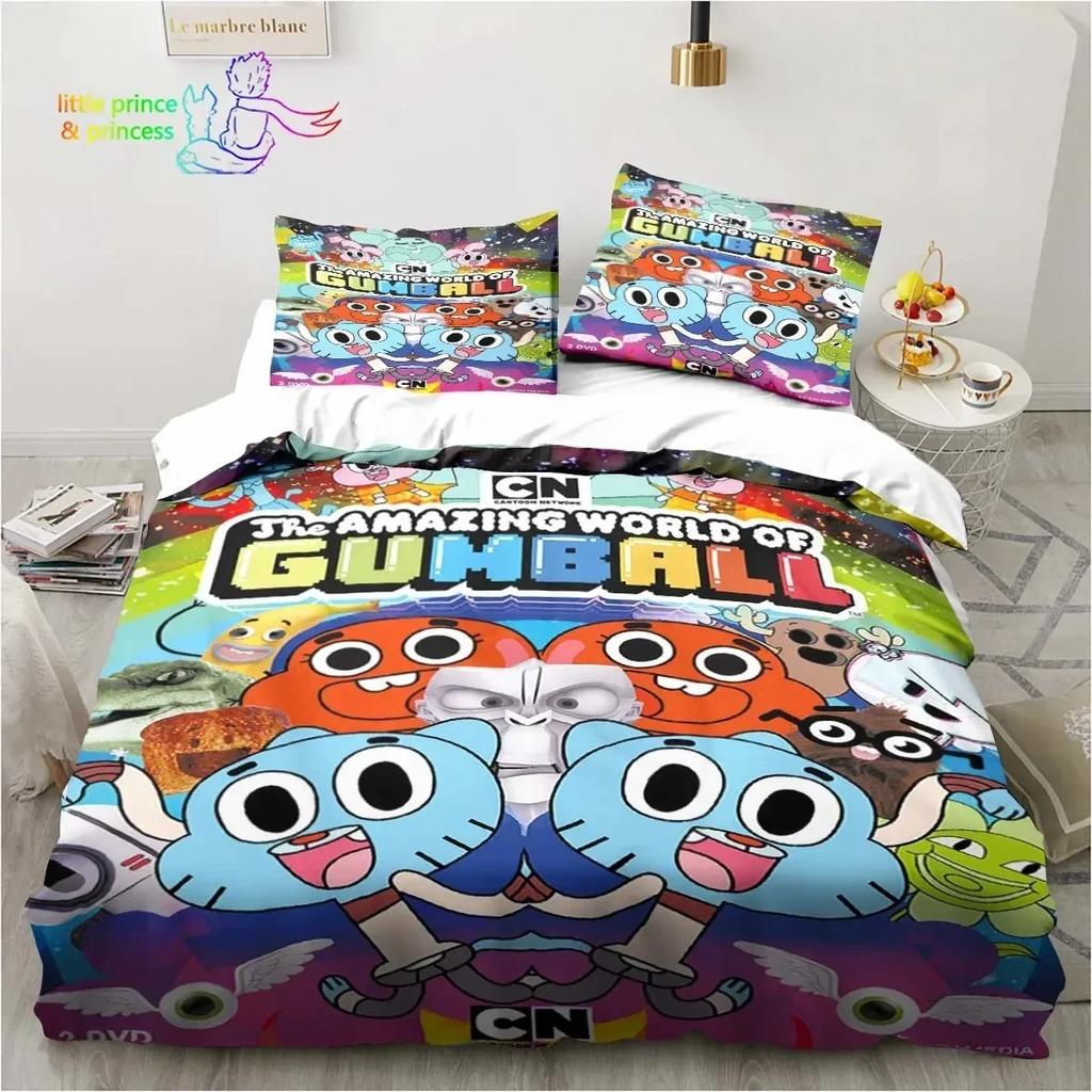 Amazing World Gumball Supplies Set Duvet Cover Set Bedding Sets For Adults Bed With Pillowcases No Filling Luxury Birthday Gifts