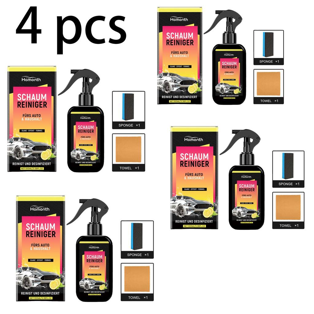 Homonth Car Cleaning Spray for Removing Surface Dust and Dirt, Cleaning Care, Refurbishment Maintenance, 1 set