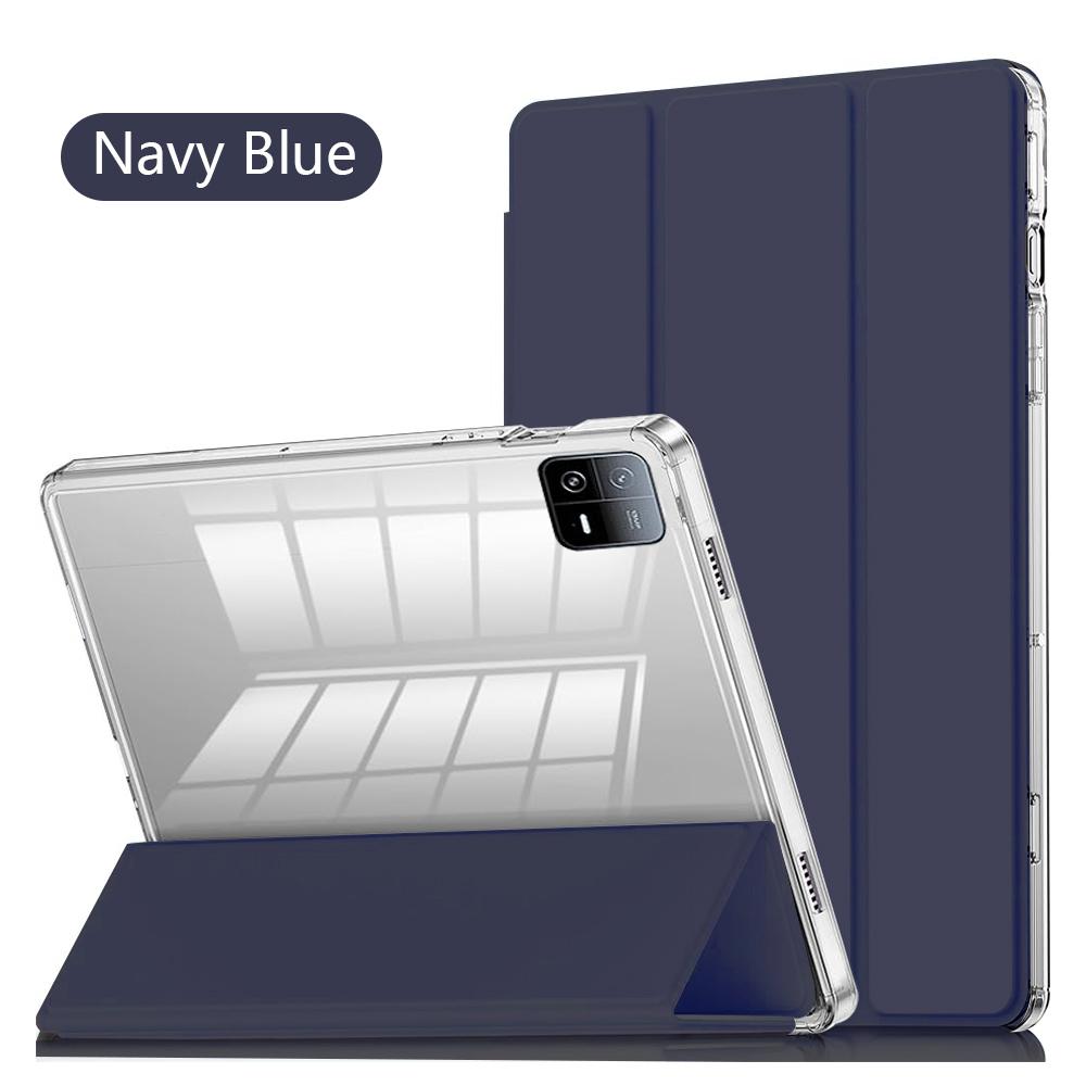 Unisex Clear Crystal Tablet Case for Xiaomi Pad 6 6Pro 5 5Pro 11 Inch with Pen Slot Transparent Back Support Auto Sleep/wake Cover