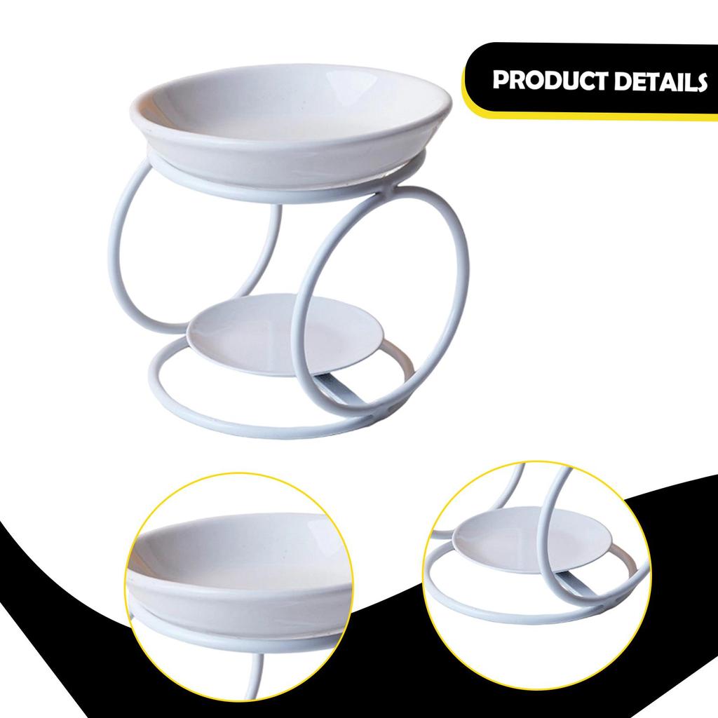 Oil Burner Wax Warmer with Candle Holder Furnace Censer Portable Aroma Diffuser Scented Wax Melt Burner for Bedroom Home Yoga