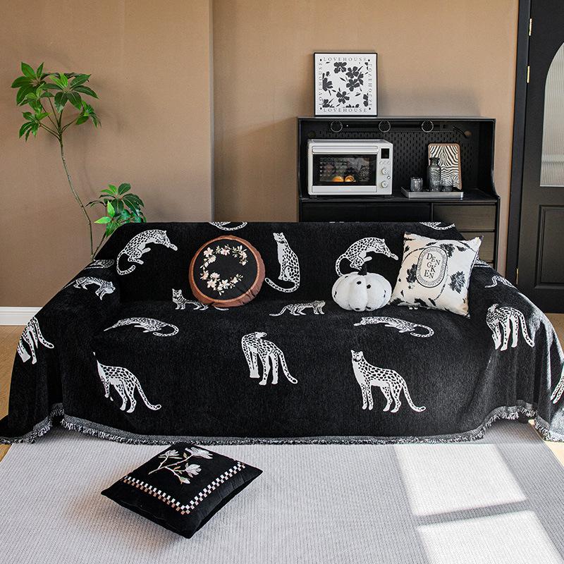 

Nordic Style Light Luxury High-end Sofa Cover Fabric Четырехсезонный универсальный чехол для дивана Одеяло для дивана Новый стиль 180*130cm
