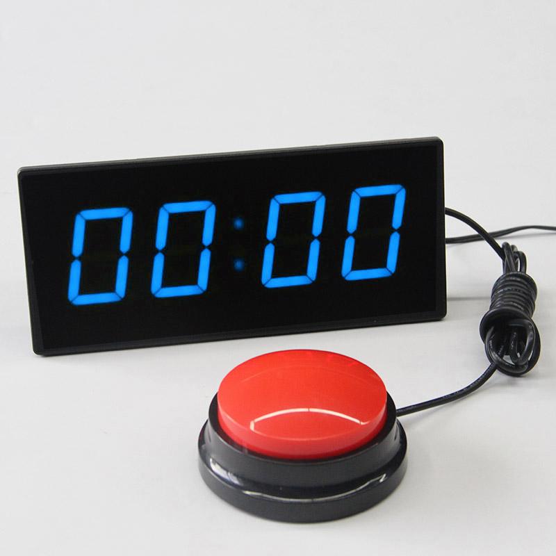 Fabricat în China Producători Electronic 0001 Sec LED Digital Cronometru de Perete Timer Joc cu Buton Buzzer black