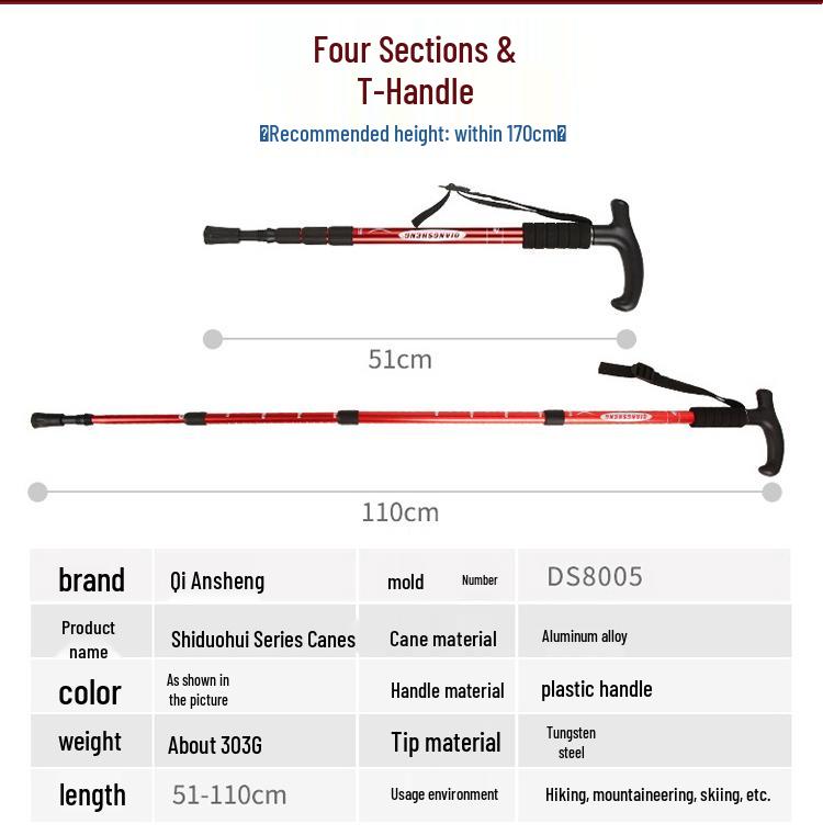 BOGO: Aluminum Telescopic Hiking Poles - Outdoor Travel Gear