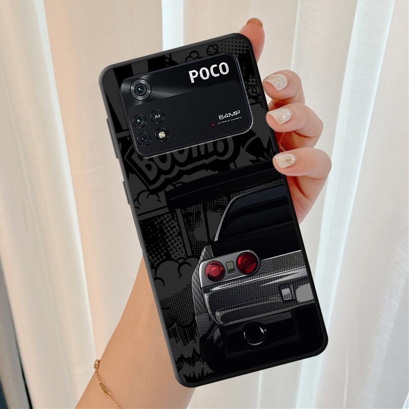 

Case for Xiaomi Poco F3 C50 C75 X3 X4 X5 X7 Pro C40 M3 M4 M7 Pro C61 F1 C71 M5 Black Soft Phone Cover JDM Sport Car Poco M3 Pro 5G