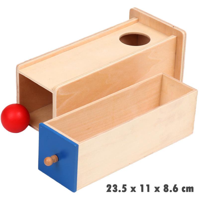 Baby Wooden Montessori Box Sensory Toys Color Shape Sorting Matching Games Winder Object Permanence Activities Educational Toys