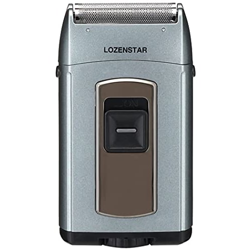 Rosenstar Electric Razor, Washable Pocket Sled, 2 Blades, Men's Shaver, Battery Operated, Washable, WET Shave, Equipped with Lock Function, Pocket Typ
