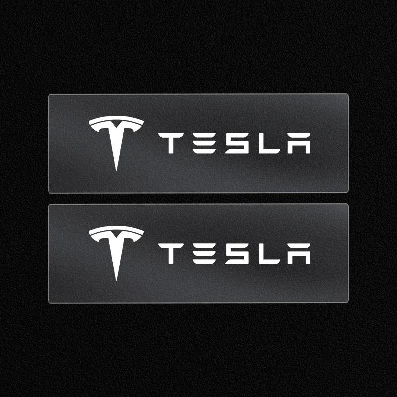 Adesivo de Carro Adesivos com Logo de Carro Tesla Lateral da Carroceria Para-lama Porta Janela Porta-malas Decalques Adesivos Decoração Exterior Para Tesla Modelo 3 Modelo S X