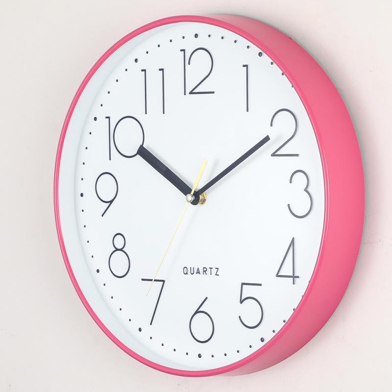 12" Silent Quartz Wall Clock for Living Room