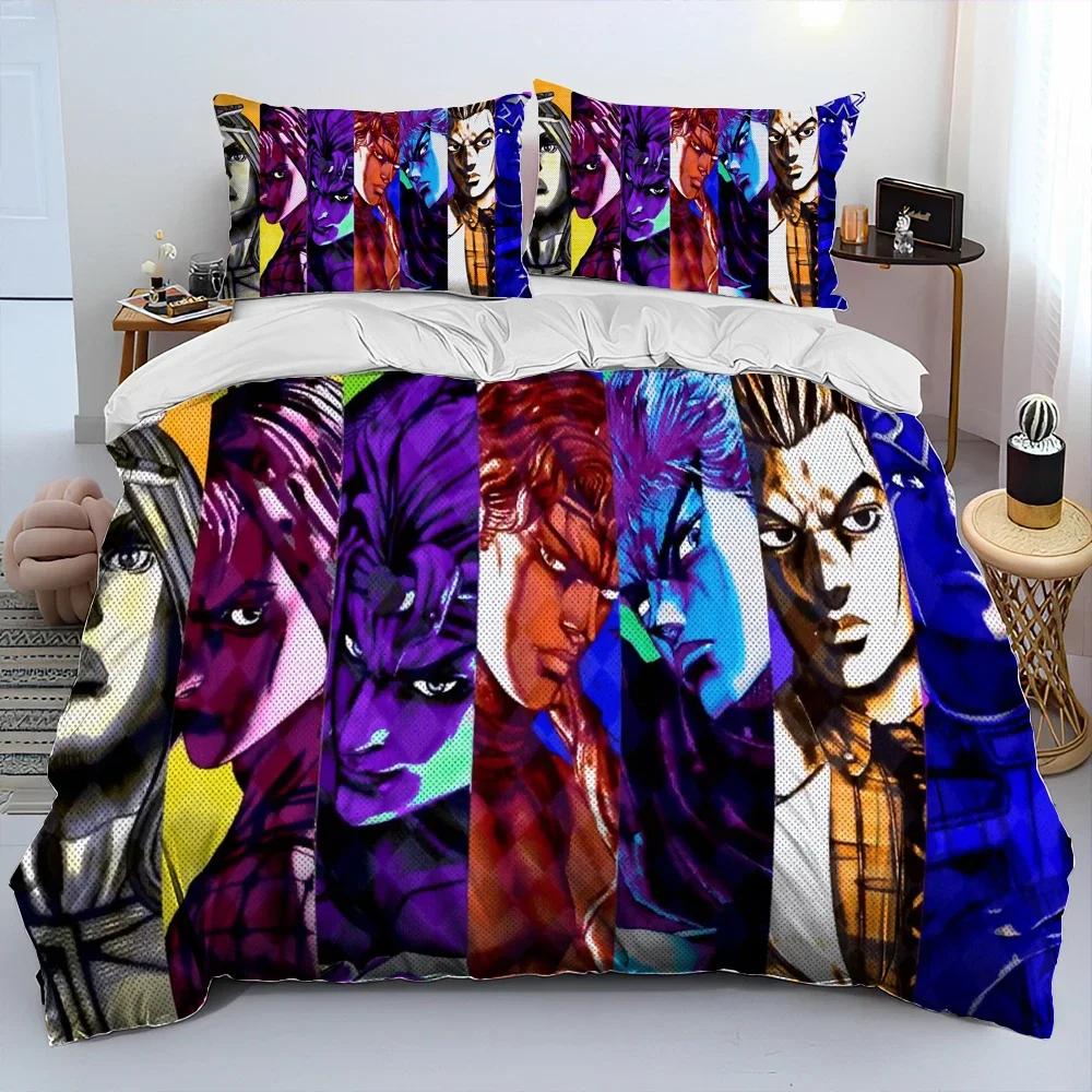 Anime Jojo's Bizarre Adventure Pohodlný povlak na přikrývku Povlak na polštář Sada povlečení Dekorace dětského pokoje Domácí textil