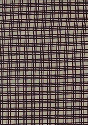 Edoten Todaya Shoten Niwa-zome Tenugui (Japanese Hand Towel) with a Three-stripe Check Pattern, 931