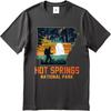 Brand Summer For Her Tshirt Hot Springs National Park Hiker Waterfall Landscape Short Sleeve Adult O Neck Tees Cotton Tshirt