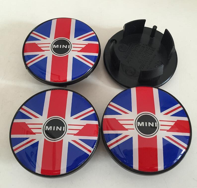 4pcs 54mm 56mm forMINI Car Emblem Wheel Hub Center Cap Badge Covers Sticker Decal Styling Accessories