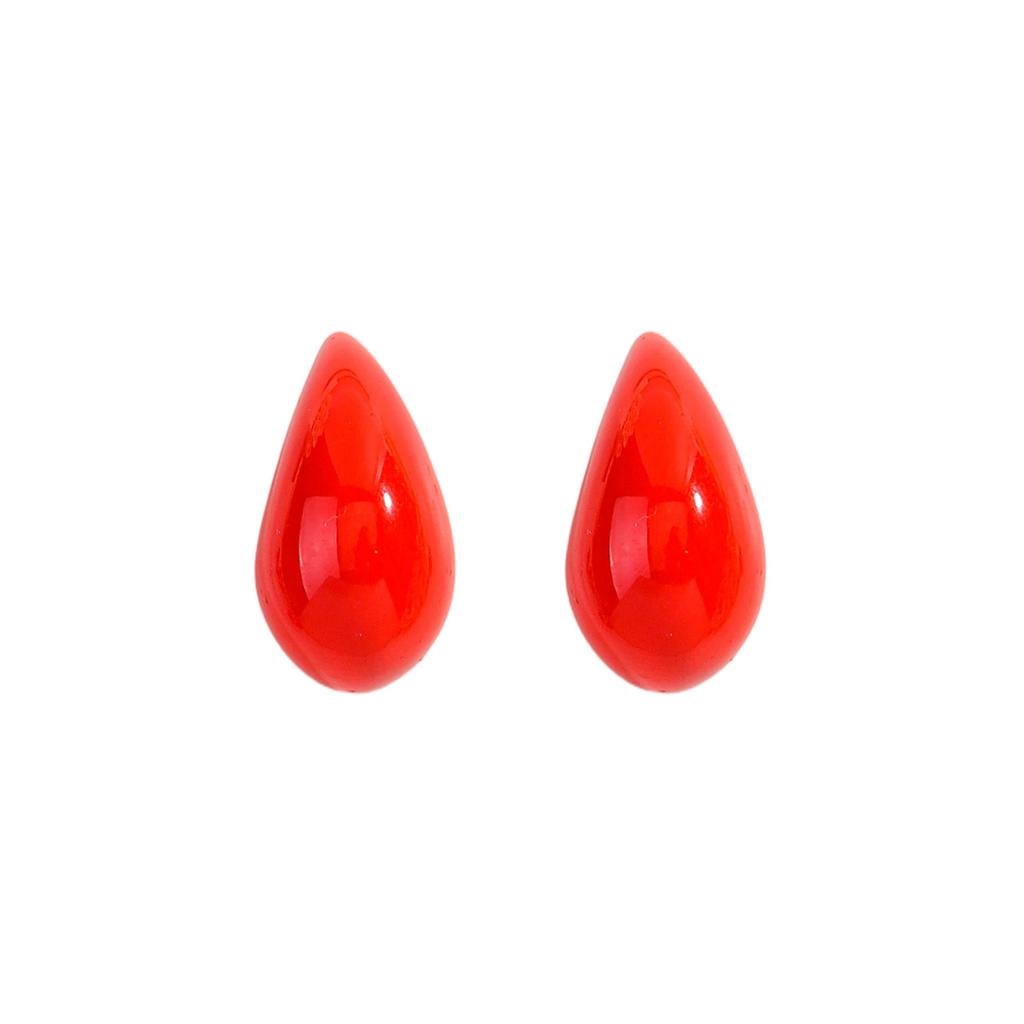 Valentine's Day love handmade rice bead earrings petals geometric enamel stud earrings personalized fashion diamond earrings