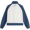 Li Ning Sports Lifestyle Serie Colorblock Buchstaben Stehkragen Reißverschluss Langarm Hoodie Damen Hoodies Off-White Tiefmarineblau AWDU838-2