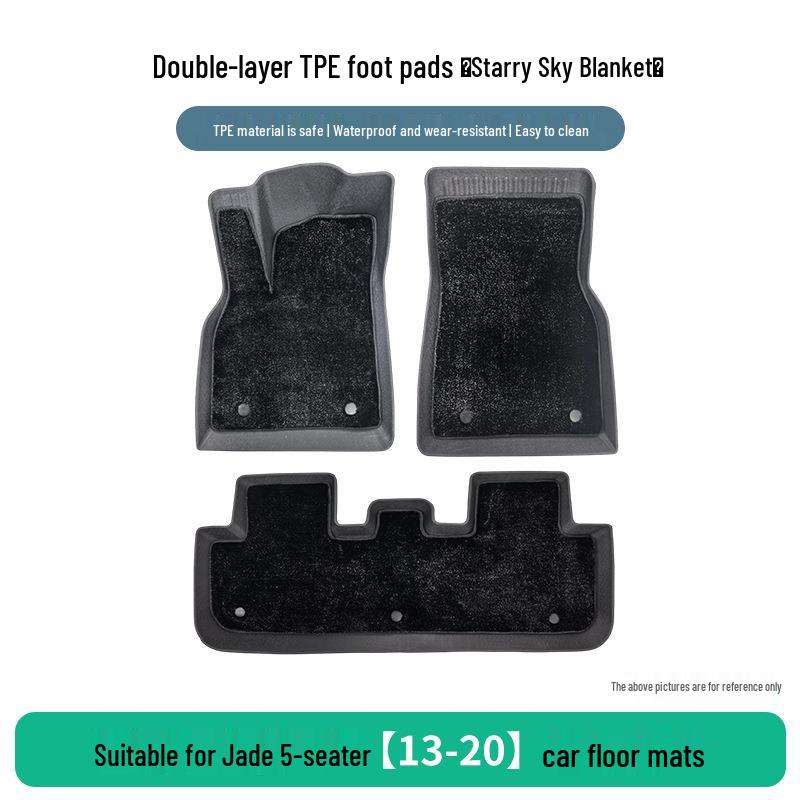 TPE Car Floor Mats for Honda Jade 5-Seater (2013-2020)