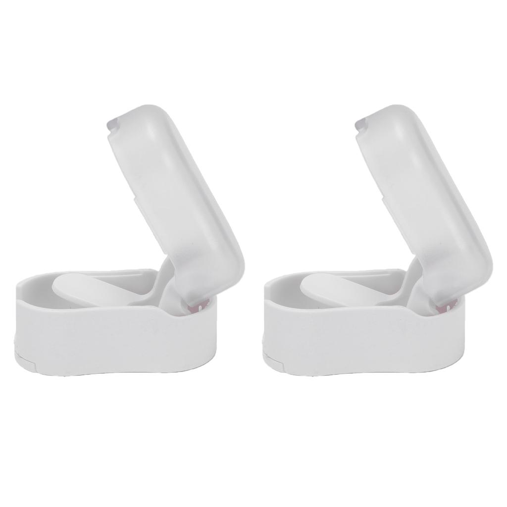 2 Pcs Electric Toothbrush Head Cover Detachable Toothbrush Protector Cap for Travel White