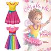 Halloween Fancy Nancy Cosplay Girl Dress With Ruffled Sleeves For Kids Party Fun