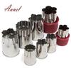 8Pcs Vegetable Fruit Cake Biscuit Cookie Cutter Mold Slicer Flower Shape