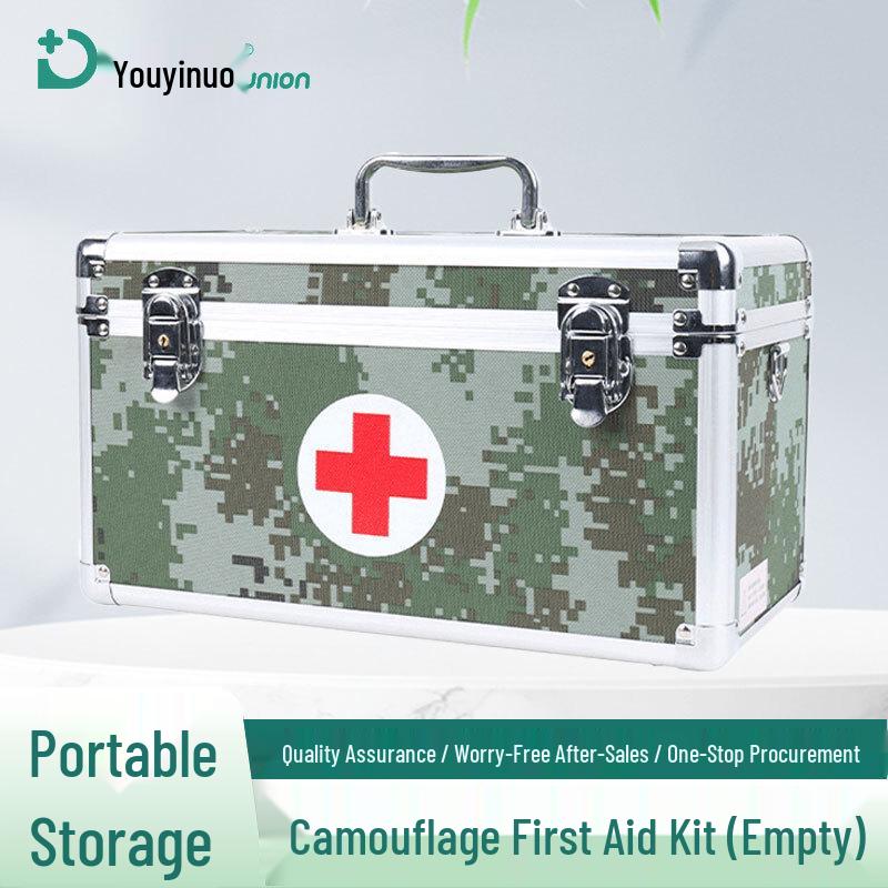 Youyinuo 14-inch Large Aluminum Alloy Empty First Aid Kit