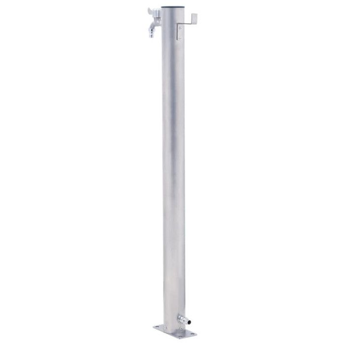 Colonne à eau de jardin - VIDAXL - Acier inoxydable - Base stable - Crochet pratique - Polyvalente
