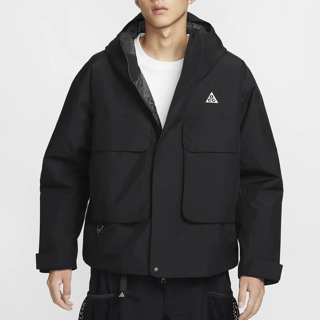 Nike ACG PrimaLoft Storm Fit ADV Windproof Waterproof Loose Fit Long Sleeve Work Jacket Men Jackets Black FV8682-010