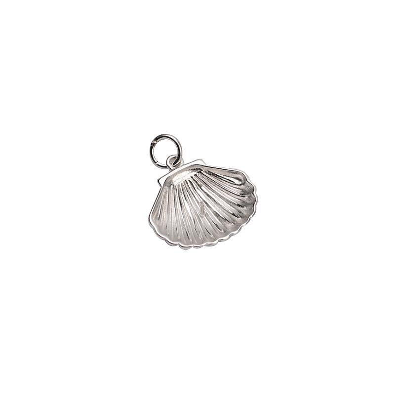 S925 Silver Pendant Shell-Pearl DIY Jewelry Component