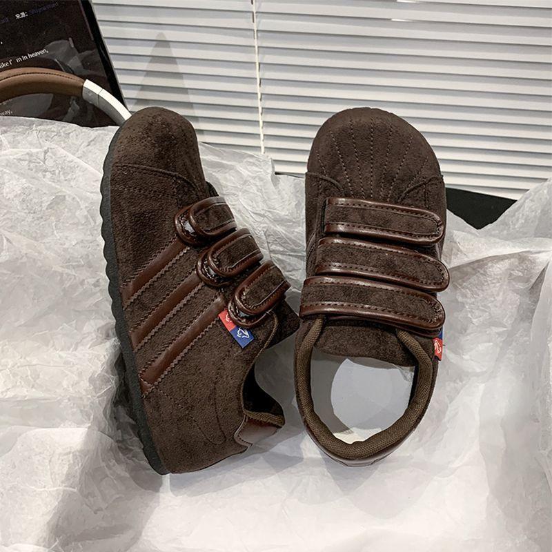 Velcro Dexun Shoes 22 Autumn New Platform Casual Bread Shoes Shell Head Sports Board Shoes