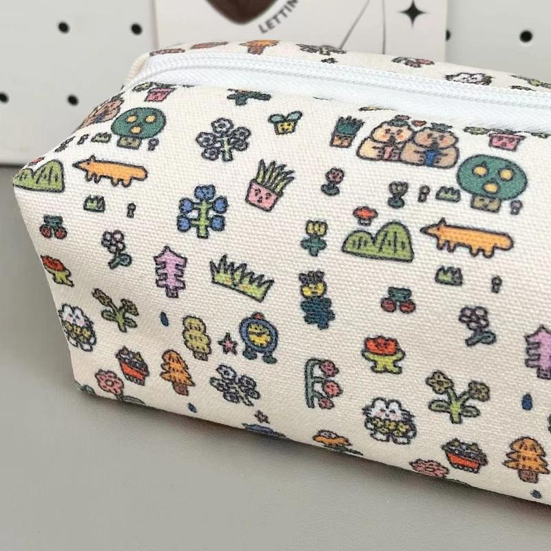 Cute Bow Pencil Box Cartoon Cat Large Capacity Pencil Case Multifunctional Storage Bag School Office Stationery Student Gifts