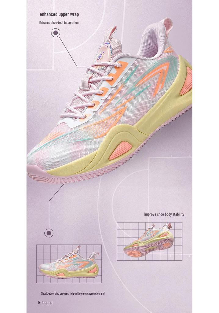 897 Unisex Niedrig geschnittene Basketballschuhe - Bunt, Rutschfestes Mesh für Frühjahr/Sommer Training & Jugendsport