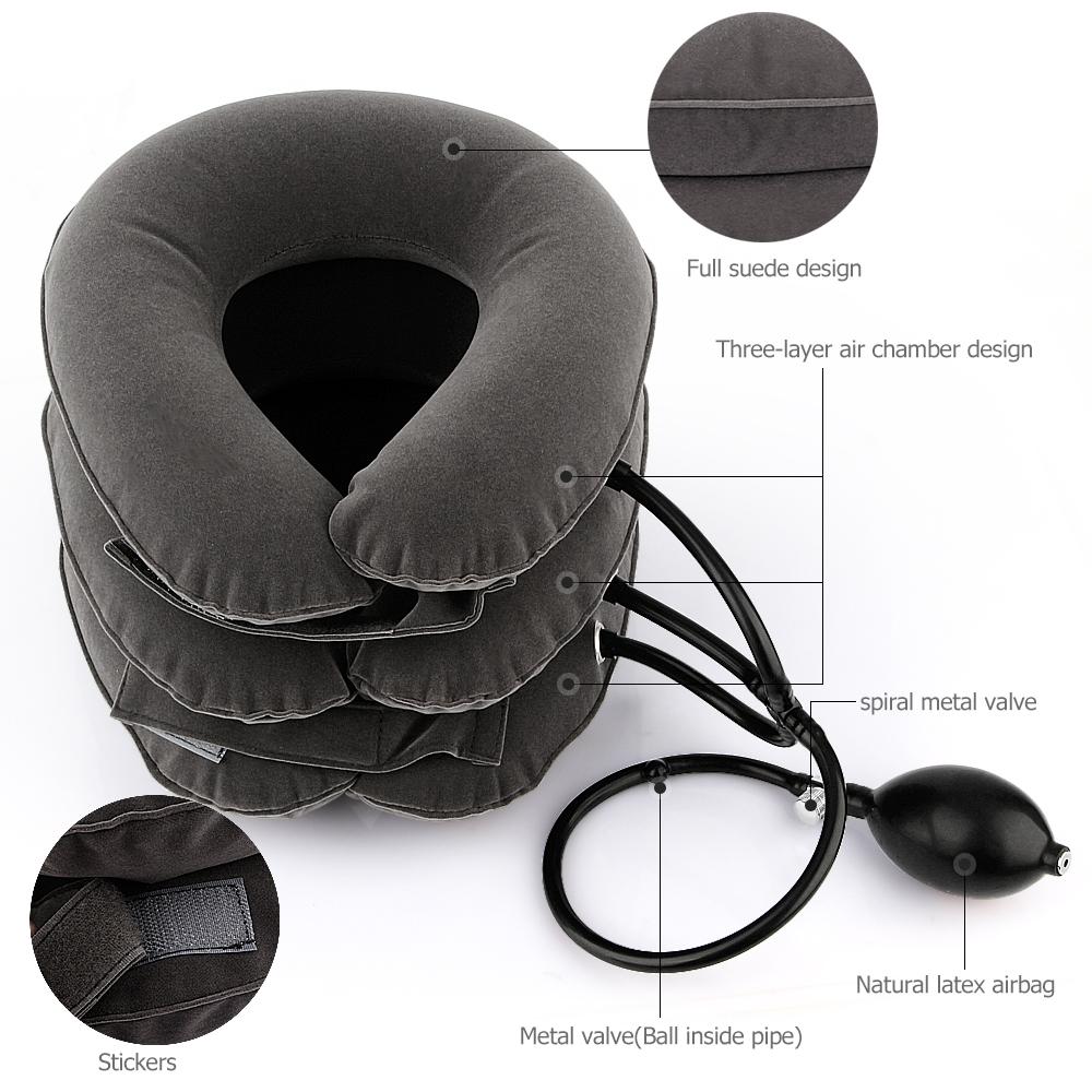 Durable And Safe Inflatable Neck Tractor Relaxation Pillow Travel Soft Cervical Vertebra Traction Neck Relief Posture Correction Stretching Brace