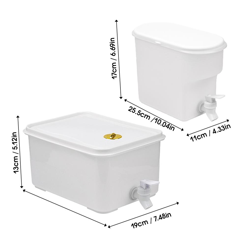 Portable Beverage Dispenser with Tap 6L Sealed Juice Container for Party & Camping Heat Resistant Cold Drink Tea Jug with Lid