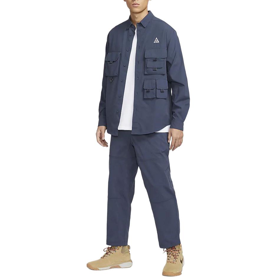 Nike ACG Serie Einfarbige Elastische Sonnenschutz Wasserabweisende Wanderhose Herrenhose Blitzblau FN2451-437