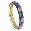 Beijing traditional copper tire cloisonne bracelet medium retro palace hollow enamel bracelet high-end accessories women