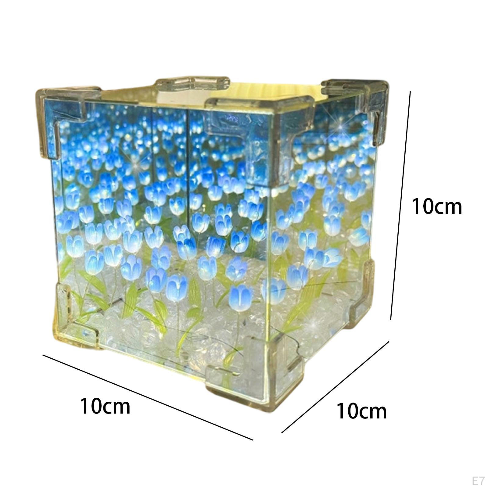 DIY Тюльпан Ночник Материал Упаковка Прикроватная Лампа Акриловый Цветок Морской Эффект — фото 6