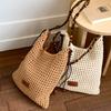 New Straw Bag, Seaside Vacation Style Shoulder Bag, Tote Bag, Literary and Retro Woven Bag, Portable Beach Bag.
