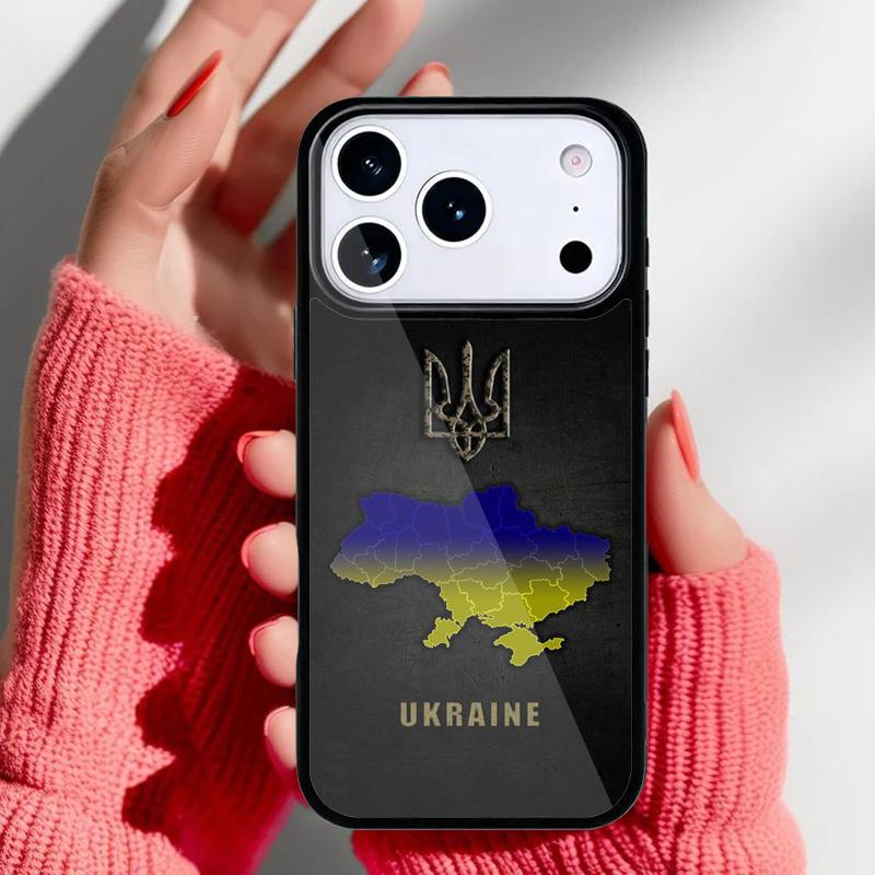 Grungy I Love U=kraine Heart Flag Phone Case for iPhone 17 16 15 14 13 Pro Max Back Cover for 12 11 Pro Coque