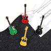 Pack of 4 Musical Instrument Badge Cute Cartoon Guitar Brooches Lapel Pins Musical Festival Accessories for Coat Hat