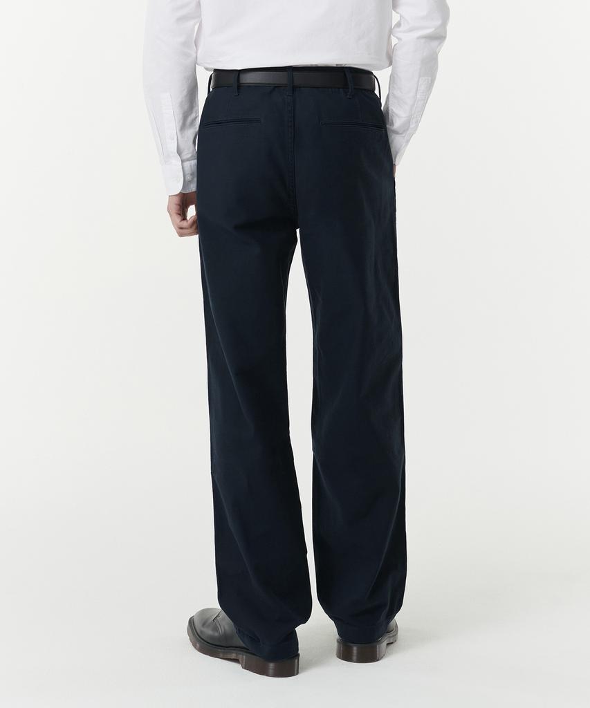 MUSINSA STANDARD Back Satin Officer Pants [Navy]