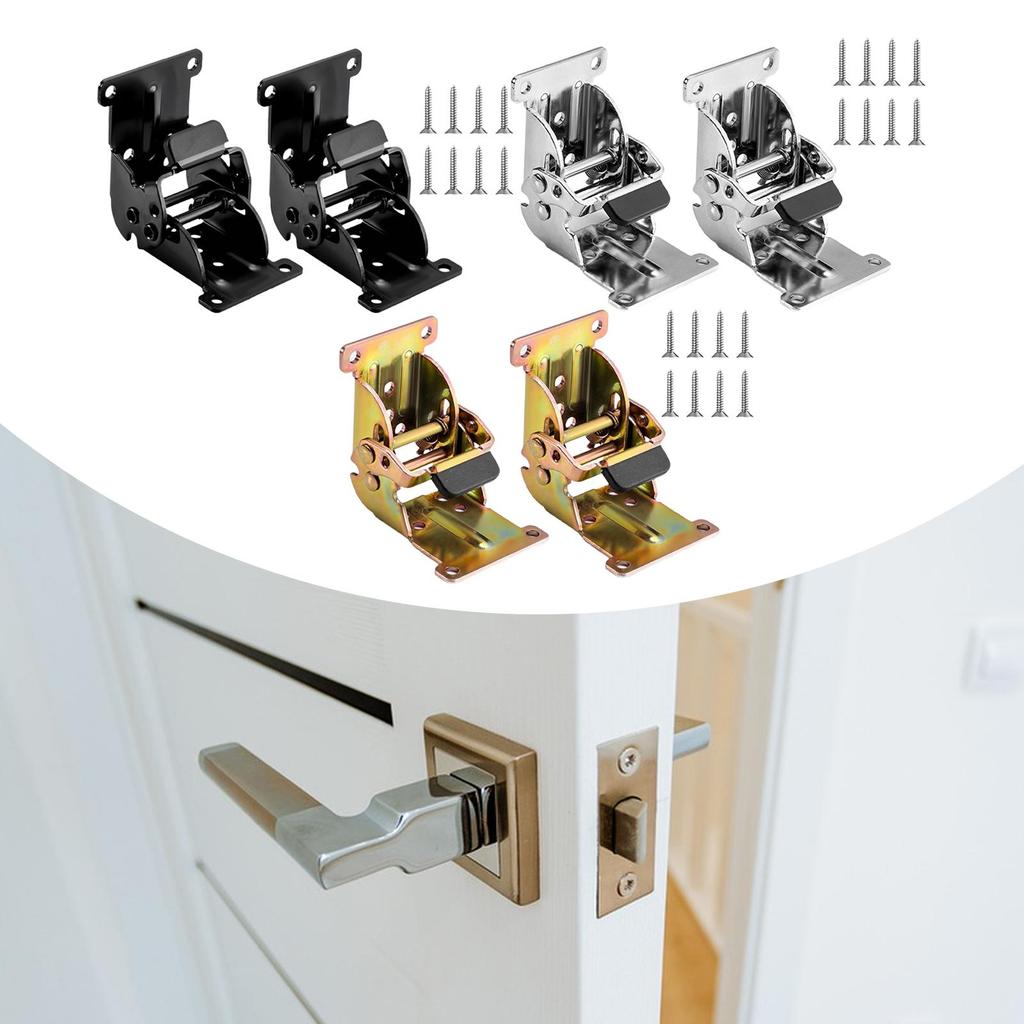 2x Möbelbeinscharniere Klappzubehör 0-90-180 Grad Einfache Montage Multifunktional Verriegelung Ausziehstütze Selbstverriegelnd