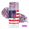 Red White Blue Glitter Gel Stick, Eye Makeup Face Hair Festival Glitter, Independence Day, Rave Party, Easy to Apply Long-Lasting Cosmetic Glitter