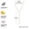 Stainless Steel Y Shape Jewelry Chain Woman Necklace Minimalist Personal Gold Color Fashion Jewelry for Girlfriend Mother's Day