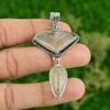 Daughters Day Deal Golden Rutile Gemstone 925 Silver Mother Engagement Pendant