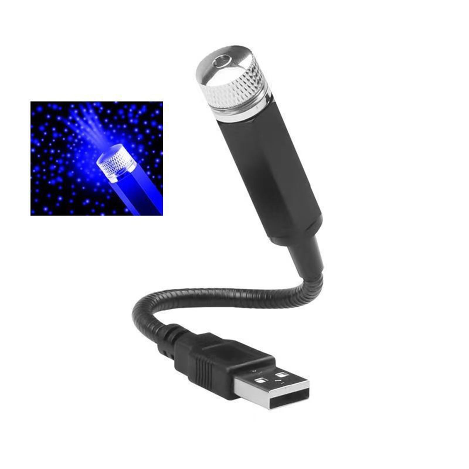 

USB-ліхтарик для стелі автомобіля Sky Car, Атмосферний ліхтарик для авто, Проекційний ліхтар на дах, Декор салону One Size