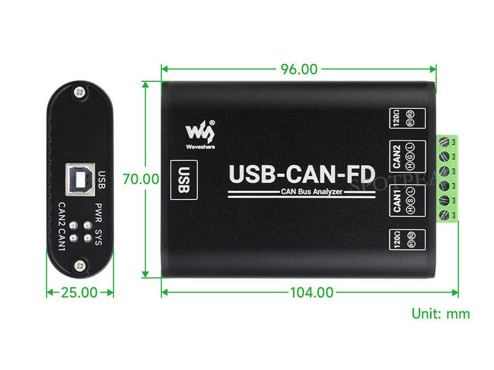 Dual-Use USB to CAN/CAN FD Module & Data Logic Analyzer