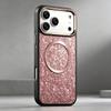 Case for Iphone 17 16 15 14 13 Pro Max Metal Lens Frame Glitter Protective Cover Wireless Charging Magnetic Anti-Fingerprint