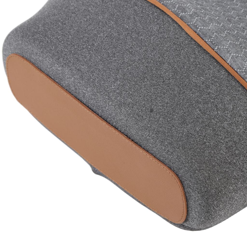 Heated Neck Pillow Gray USB Powered 3 Heating Levels Memory Foam Ergonomic Neck Support Pillow