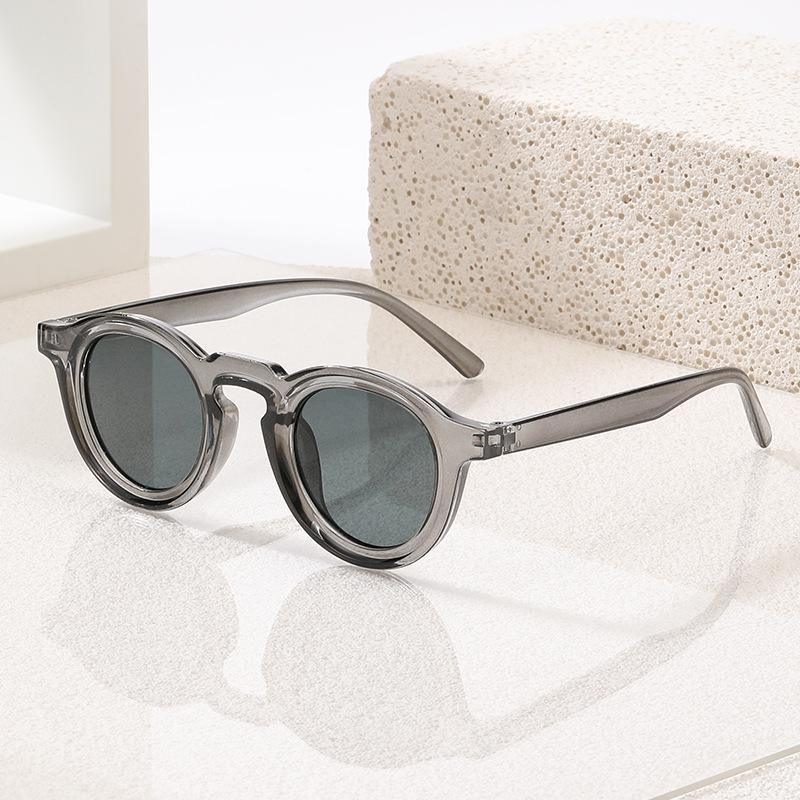 2024 New European American Vintage Small Round Frame Sunglasses High Sense Trendy UV Protection Sunglasses For Women Men Crossborder Outdoor Glasses